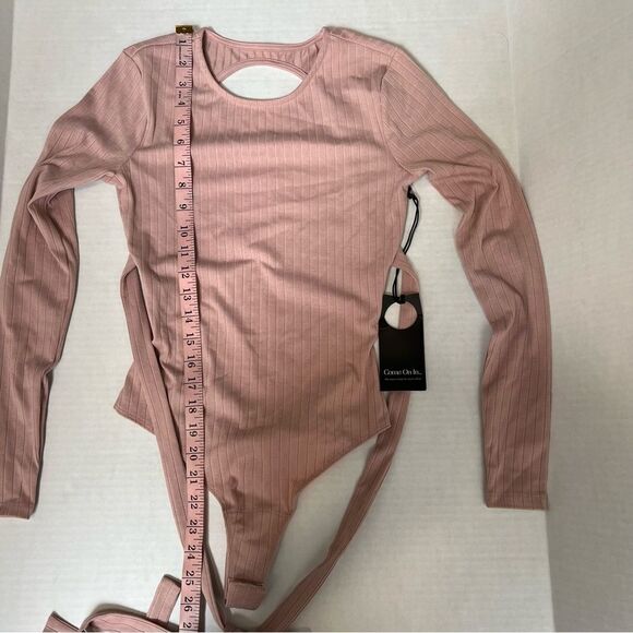 NWT Revolve x Privacy Please Richmond Bodysuit in Ballet Pink | Size XXS - Picture 6 of 11